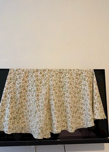 Bej Bohem Midi Hint Eteği Anvelop Wrap skirt - Görsel 5