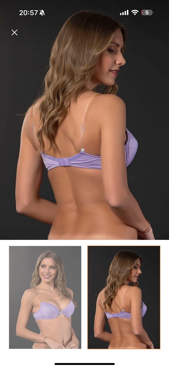 Pastel Mor Mini Sütyen - Görsel 2