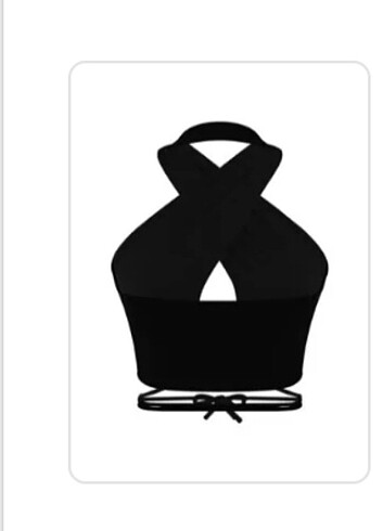Siyah crop top
