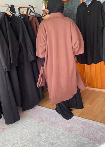 Dökümlü Kahverengi 3 iplik şardonlu kumaş - Görsel 3