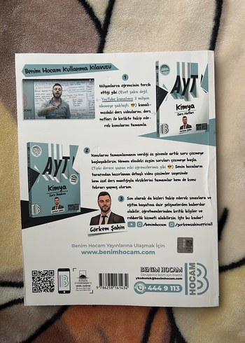 Benim Hocam AYT Kimya Soru Bankası - Görkem Şahin - Görsel 2