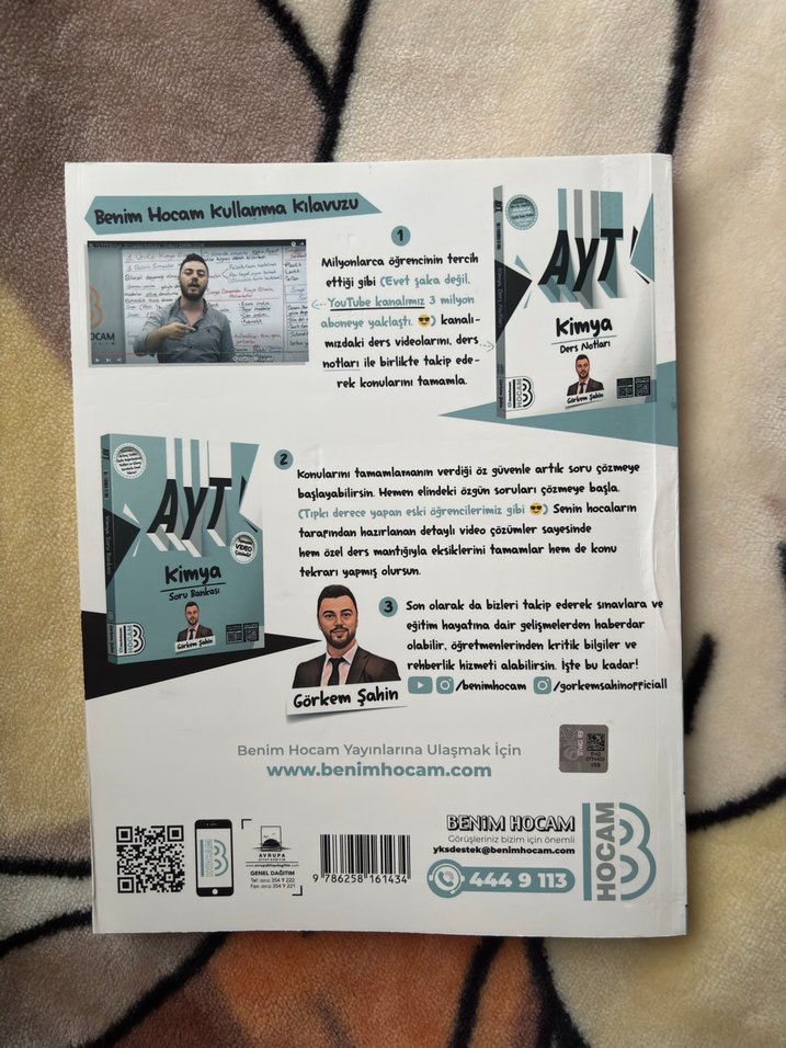 Benim Hocam AYT Kimya Soru Bankası - Görkem Şahin - Görsel 2