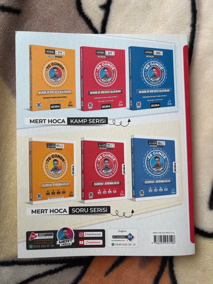 Mert Hoca 90 Günde AYT Matematik Soru Bankası 2024 - Görsel 2