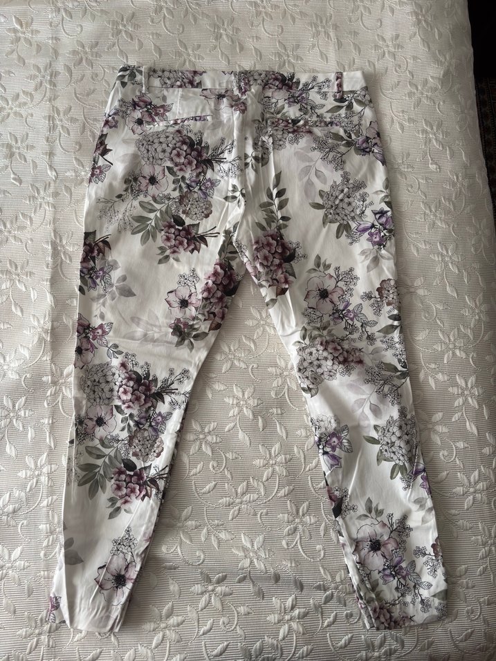 LC Waikiki Kadın Pantolon Çiçek Desenli - Görsel 2