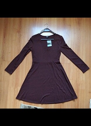 Bordo elbise