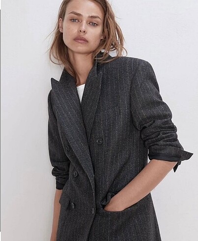 Zara Orjinal çizgili blazer ????