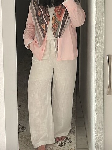 Keten pant. sıfır bu ürünün tüm bedenleri mevcuttur - Görsel 10