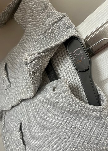 Gri Triko Ceket - Görsel 3