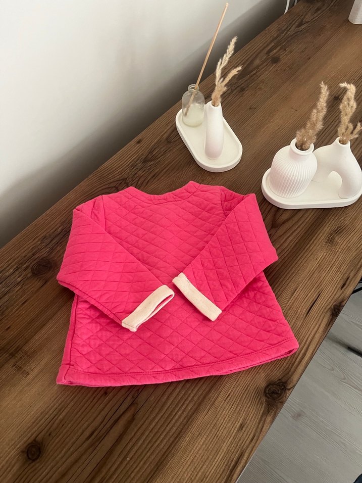 Pembe Düğmeli Kız Çocuk Polar Ceket - Görsel 3