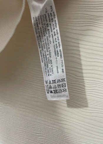 Beyaz Pilili V Yakalı Kadın Bluz - Görsel 4