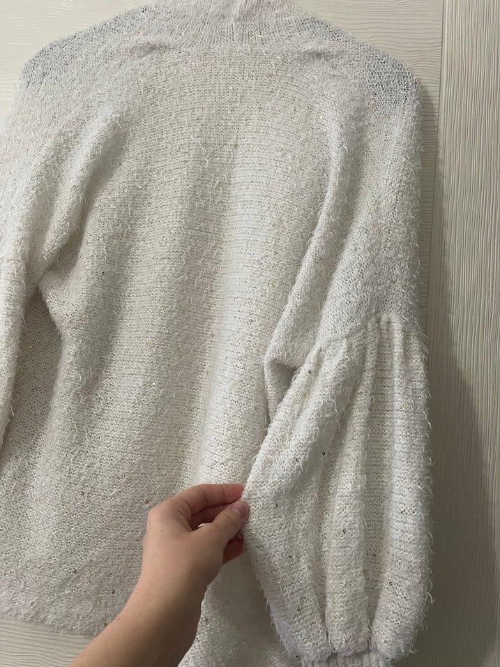 Uzun Kollu Bohem Kadın Hırka - Görsel 4