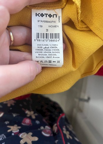 Sarı V Yaka Düğmeli Midi Kadın Gömlek - Görsel 4