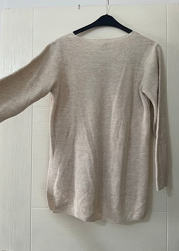 Bej Kadın Uzun Kollu Triko - Görsel 4