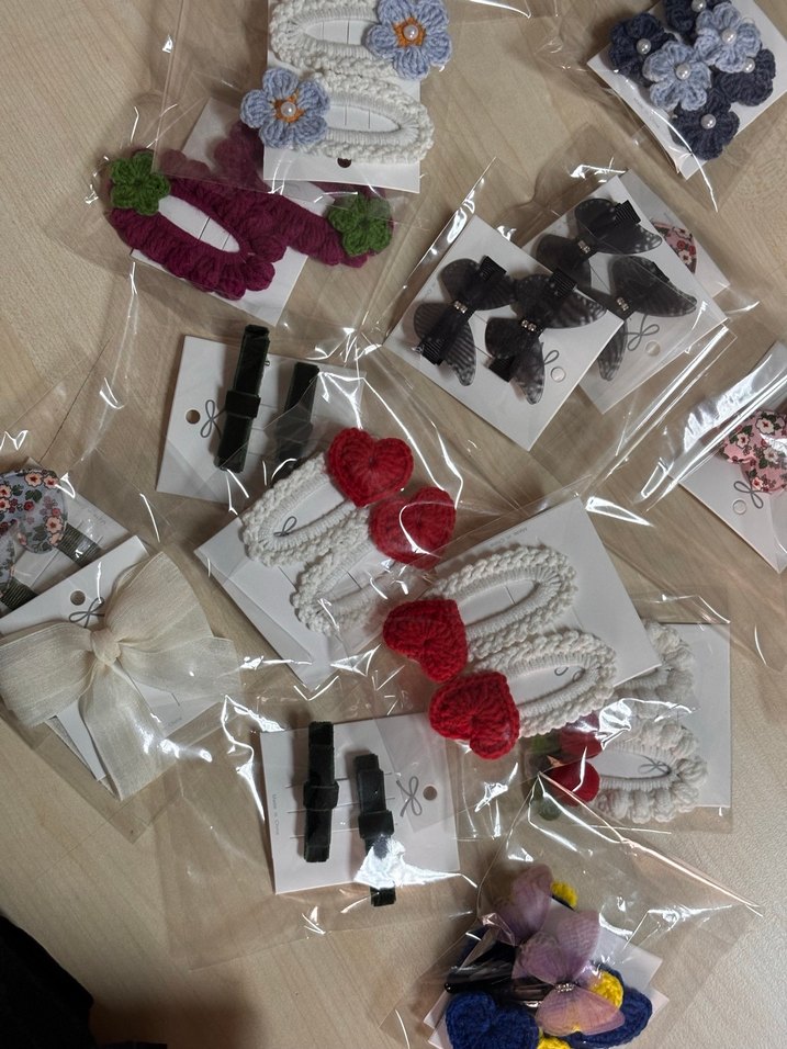 Renkli Nakışlı Bohem Saç Tokaları - Görsel 2