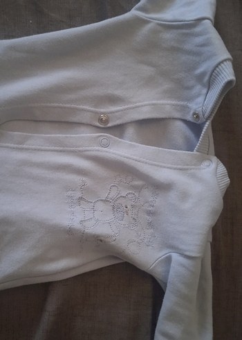 H&M Gri Bebek Tulum, Uzun Kollu ve Düğmeli