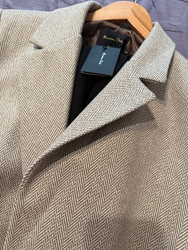 l Beden camel Renk Massimodutti blazer ceket yün karışımlı etiketli sıfır ürün