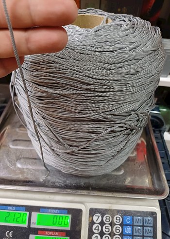 Bohem Stil Gri El İşi İpi makrome kg fiyati 250 tl