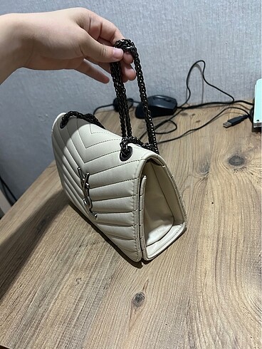 Zara Ysl krem rengi çanta
