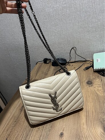 Ysl krem rengi çanta