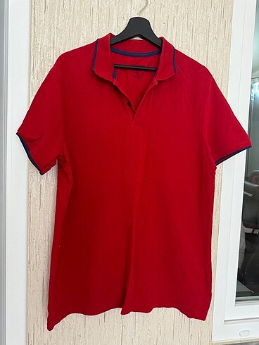 xl Beden Bordo Polo yaka erkek t-shirt