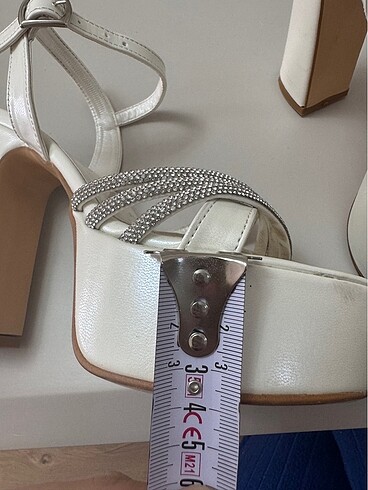 Gelin Ayakkabısı-Beyaz Platform Topuk - Görsel 9