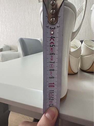 Gelin Ayakkabısı-Beyaz Platform Topuk - Görsel 10