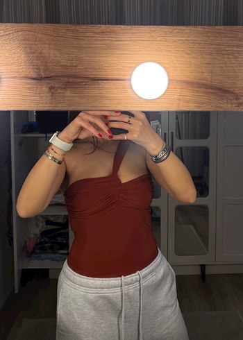 Kiremit rengi bodysuit - Görsel 3