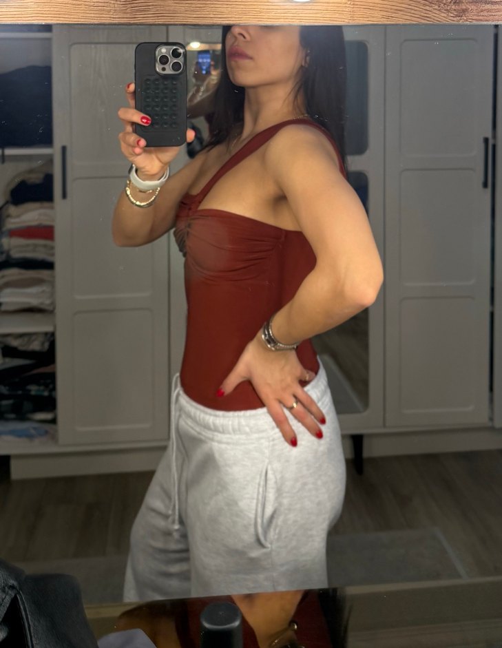 Kiremit rengi bodysuit - Görsel 2