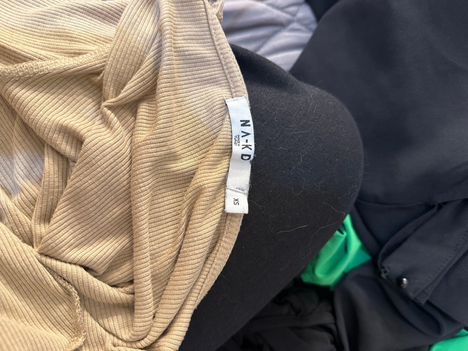 Bej fitilli kare yaka uzun kollu - Görsel 4