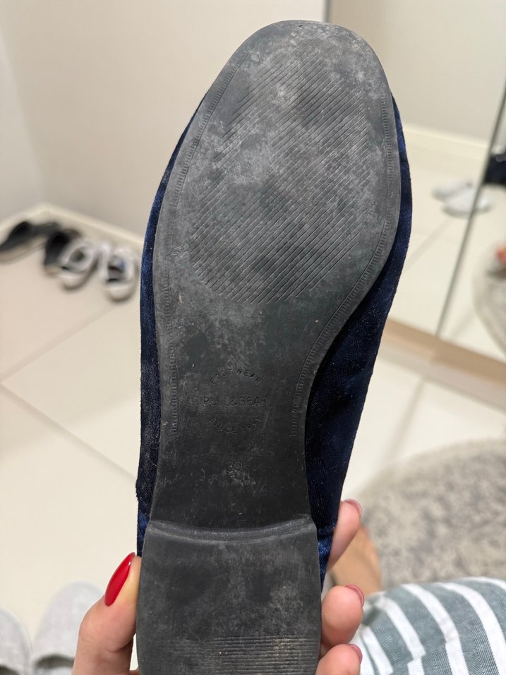 Mavi Tokalı Kadın Loafer ayakkabı - Görsel 4