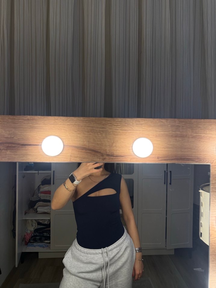 Koyu mavi bodysuit - Görsel 3