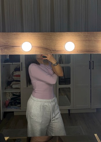 Lila tek omuz bodysuit - Görsel 3