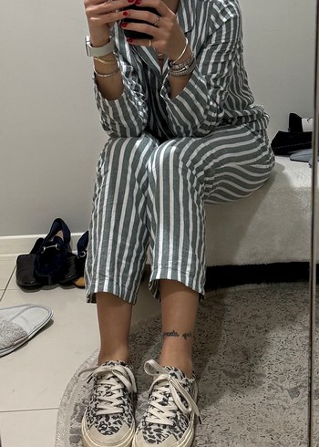 Leopar Desenli Kadın Spor Ayakkabı - Görsel 2