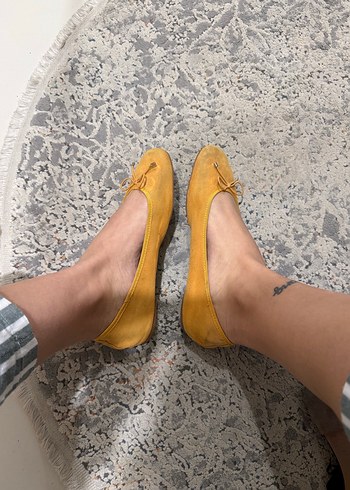 Sarı Blok Kadın Babet - Görsel 2