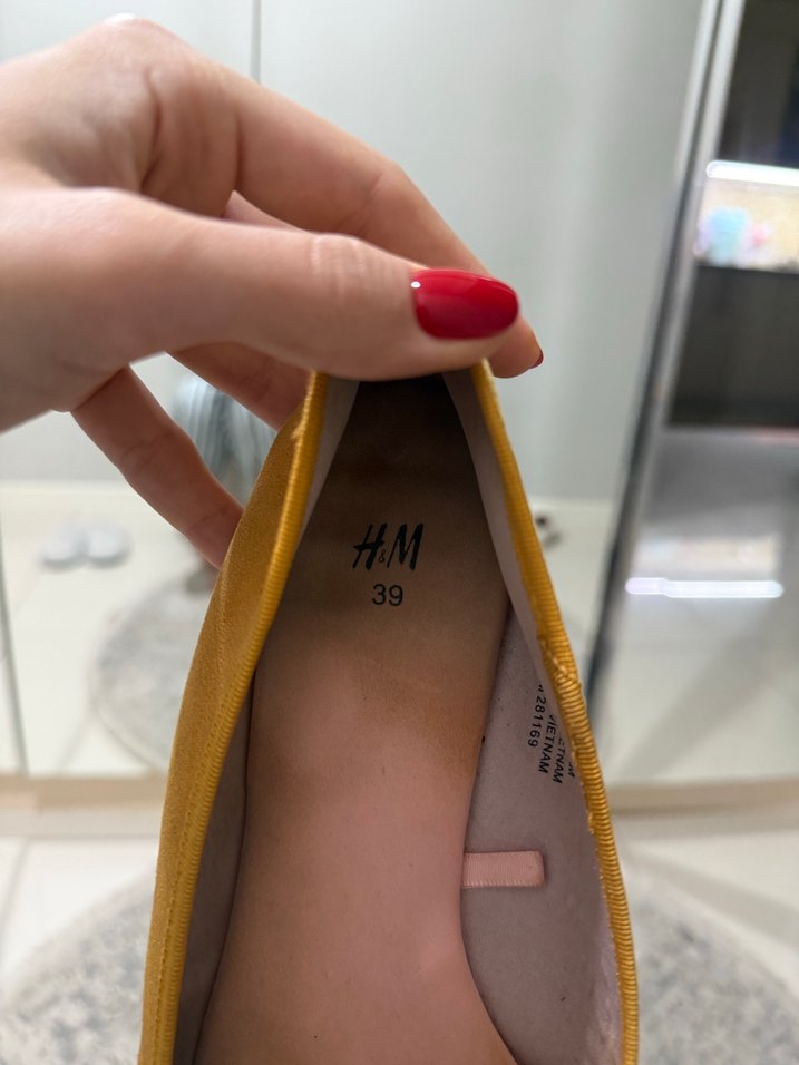 Sarı Blok Kadın Babet - Görsel 4