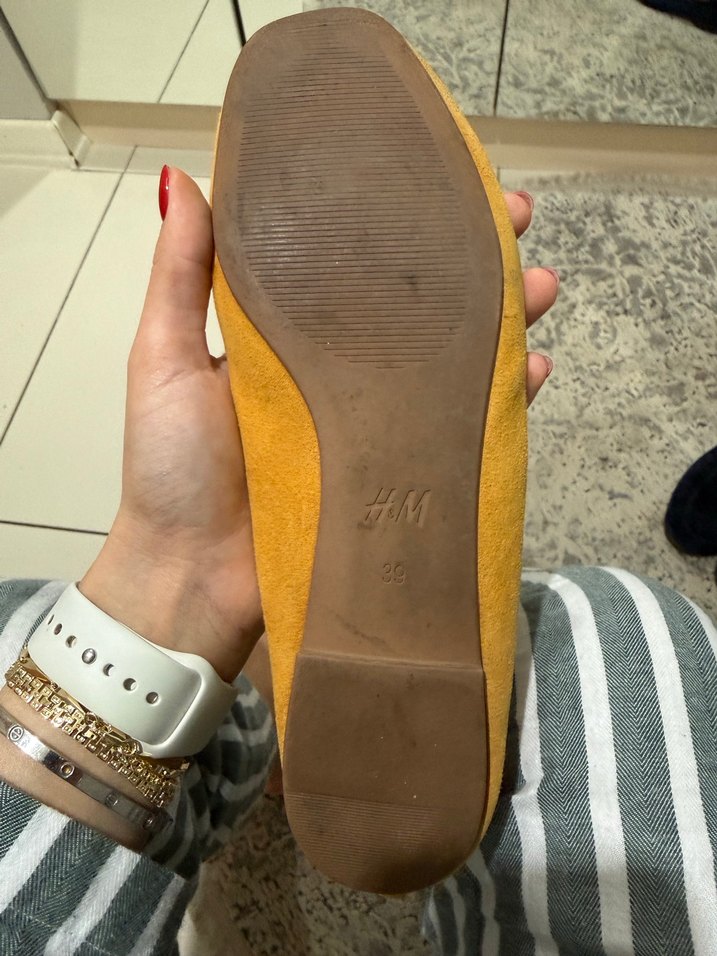 Sarı Blok Kadın Babet - Görsel 5