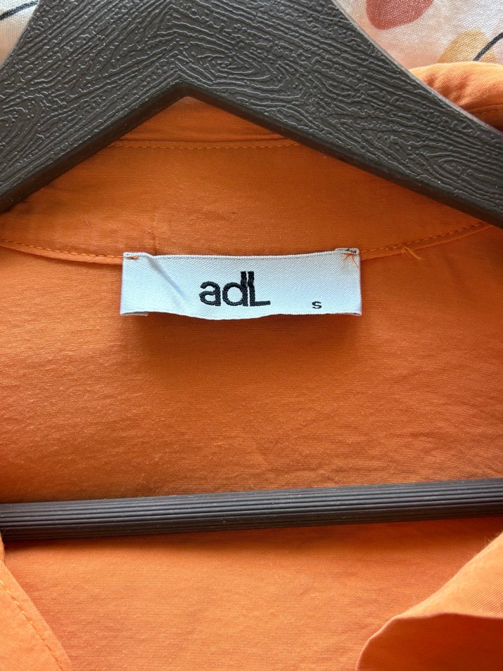 Turuncu Kısa Kollu Kadın Gömlek - Görsel 3