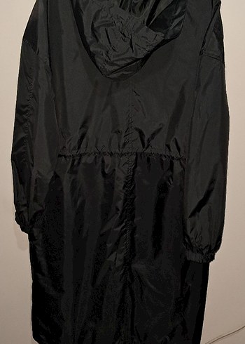 Siyah Uzun Fermuarlı Hamile Ceketi - Görsel 2