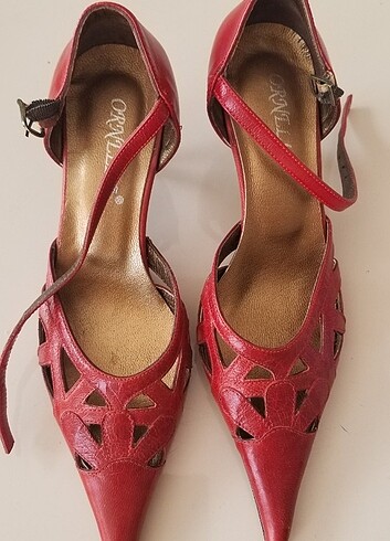Hakiki Deri Stiletto Ayakkabı