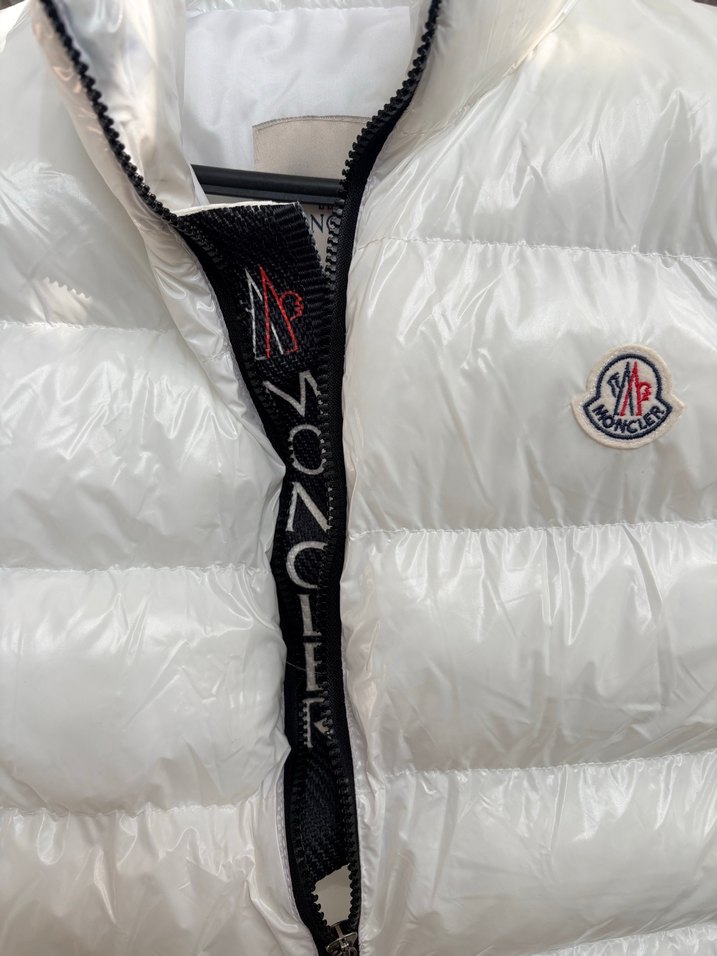 Moncleir  Beyaz Fermuarlı Erkek Şişme Yelek - Görsel 2