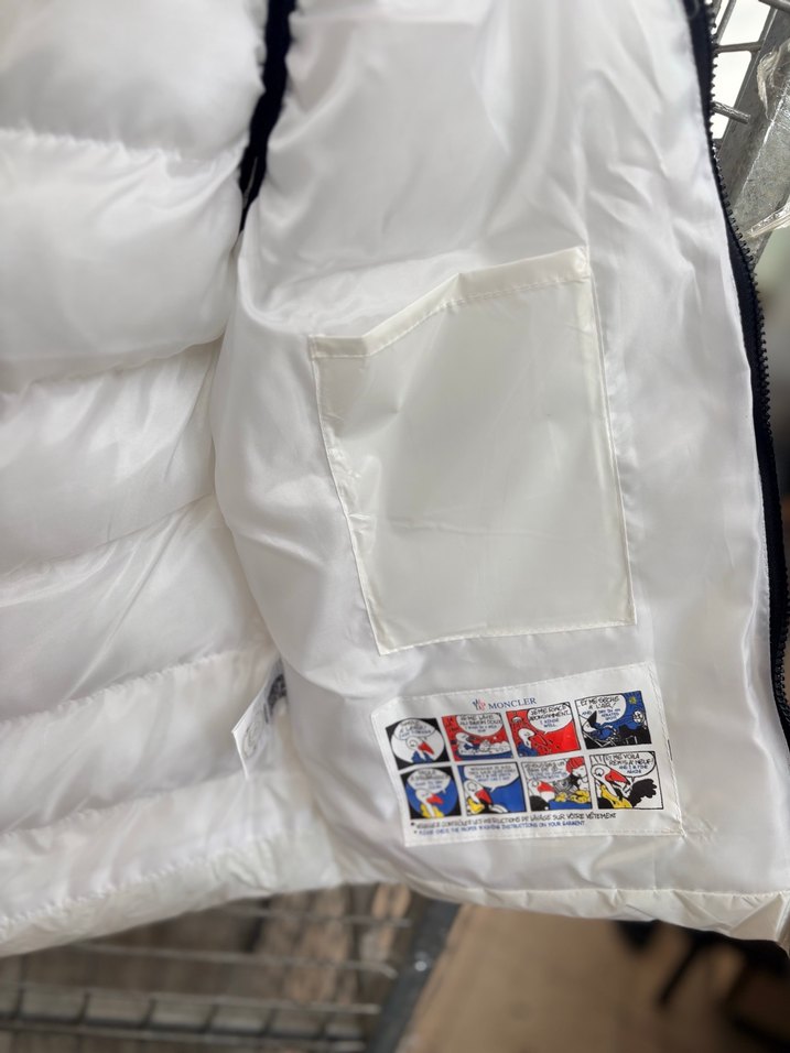 Moncleir  Beyaz Fermuarlı Erkek Şişme Yelek - Görsel 5