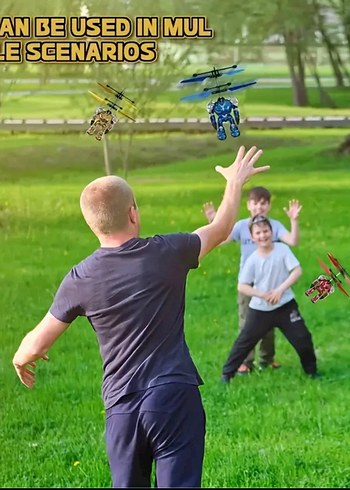 Beden Kırmızı Uçan Robot Aksiyon Figürü