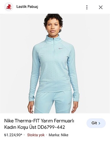 Nike Therma-Fit Yarım Fermuarlı Tişört