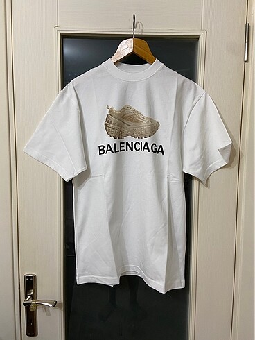 Orjinal Balenciaga Beyaz Tişört