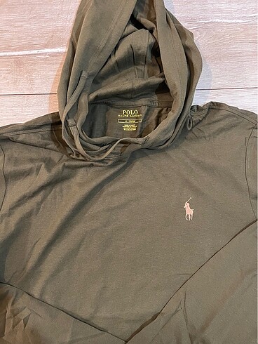 m Beden haki Renk Orjinal Ralph Lauren İnce Sweatshirt