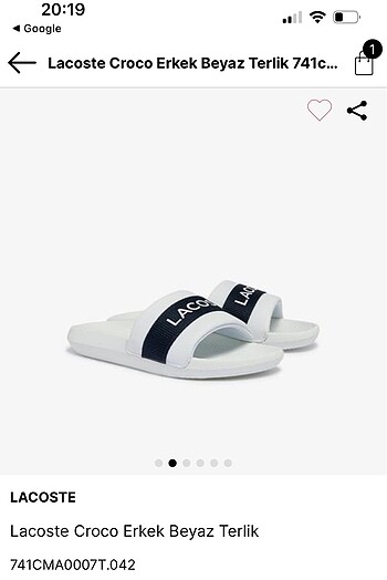 Orjinal Lacoste Terlik
