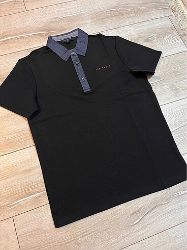 s Beden Orjinal Ted Baker Siyah Polo Yaka Tişört