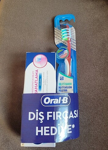 Oral b diş fırçası ve dış macunu