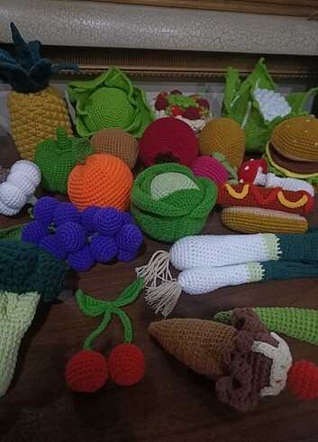  Beden Amigurumi Mutfak Oyuncakları