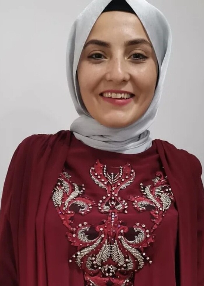 Bordo abiye  - Görsel 5